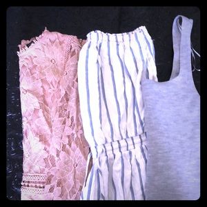 Bundle! Bundle! 2 dresses & 1 strapless jumpsuit